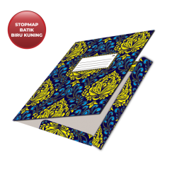 PAPER STOPMAP MOTIF BATIK BIRU KUNING